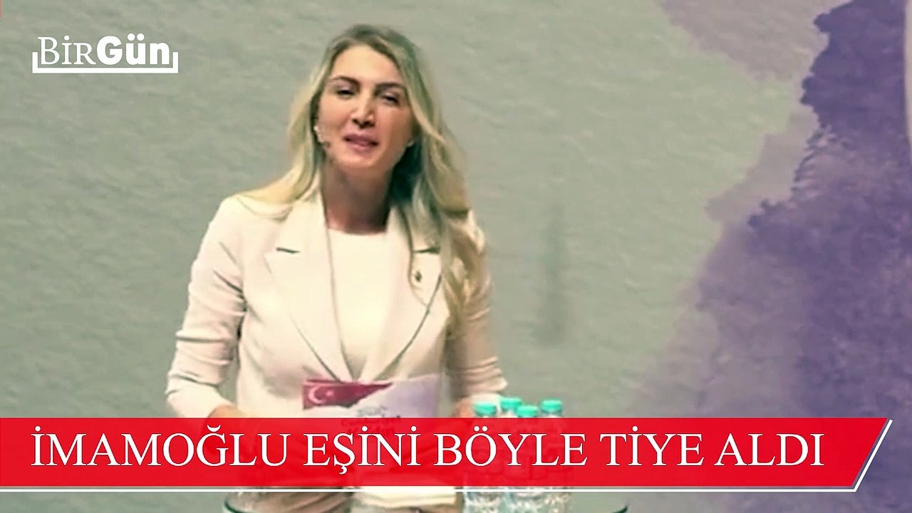 Dilek İmamoğlu'ndan sonra sahneye çıkan Ekrem İ...