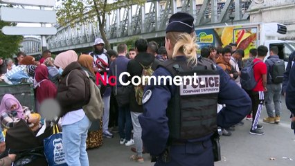 Un campement de près d'un millier de migrants évacué dans le nord de Paris