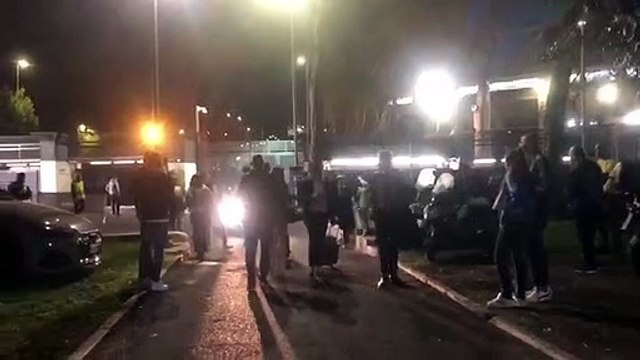 Lazio - Midtjylland, Vecino fuori dall'Olimpico a fine partita