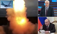 Britain and the US would be obliterated by 'massive nuclear strikes' rehearsed yesterday under Putin's watchful eye, it's revealed as Russia warns it could attack the West's commercial satellites