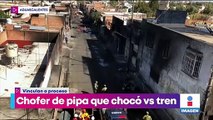 Vinculan a proceso a chofer de pipa que chocó contra tren en Aguascalientes
