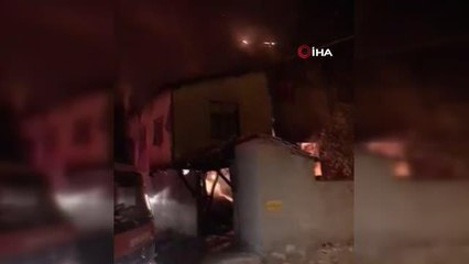 Alevlere teslim olan ev kullanılamaz hale geldi