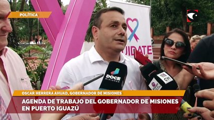 Agenda de trabajo del Gobernador de Misiones en Puerto Iguazú