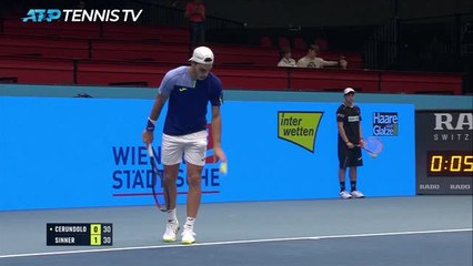 Vienne - Sinner a fait parler la hiérarchie