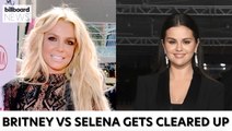 Britney Spears Clears the Air That She Was Throwing Shade At Selena Gomez | Billboard News