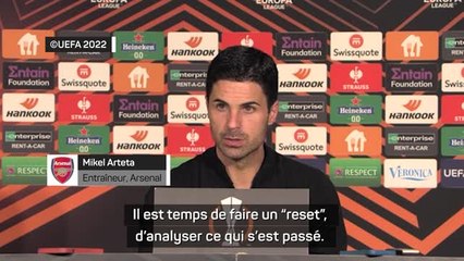Groupe A - Arteta : "Il est temps de faire un reset"