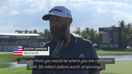 'I'm a little under where I thought I'd be' - Johnson on m winnings