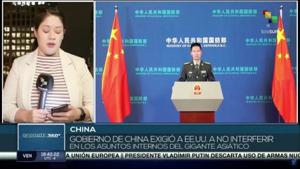 Ministerio de defensa de China exige a EE.UU. no interferir en los asuntos referentes a Taiwán