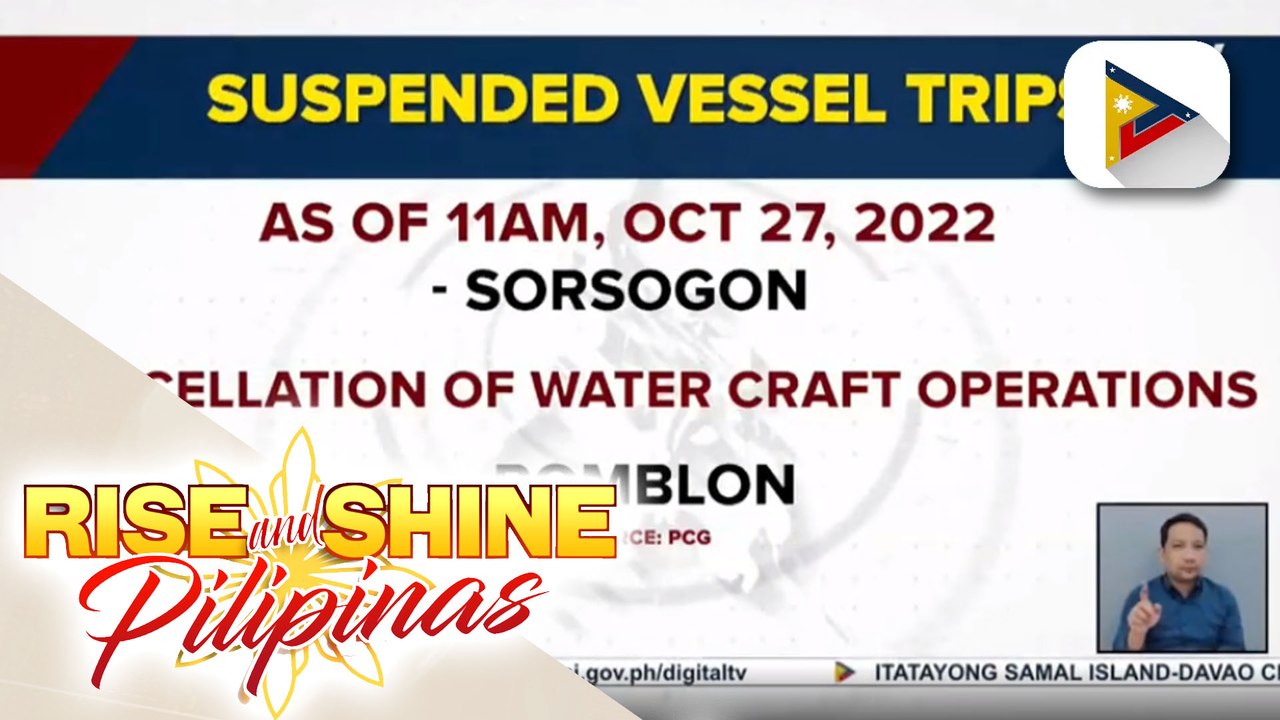 Ilang biyahe ng barko, kanselado na dahil sa masamang panahon dulot ng Bagyong #PaengPH