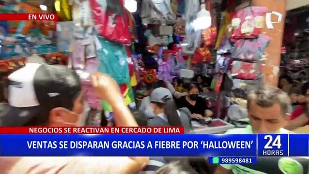 Halloween: venta de disfraces incrementa en tiendas del centro de Lima