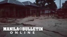 Rampaging floodwaters inundated Brgy. Baguer in Libungan, North Cotabato due to 'Paeng'