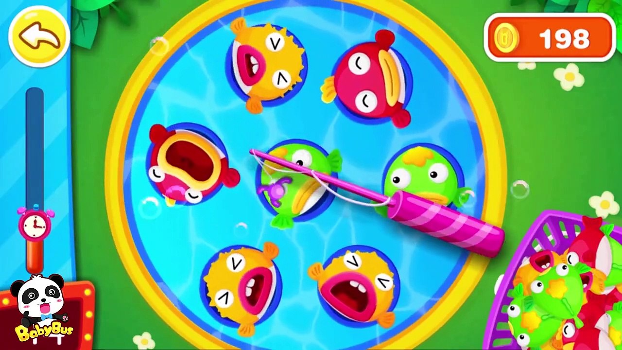 Outdoor Playground for kids Amusement park  Baby Pandas Carnival  BabyBus Game