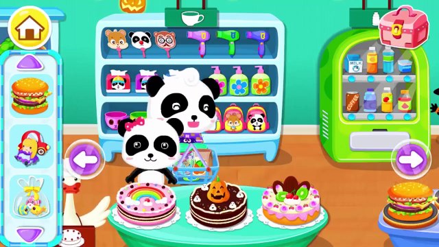 Baby Pandas Supermarket Kids Grocery Shopping BabyBus Game