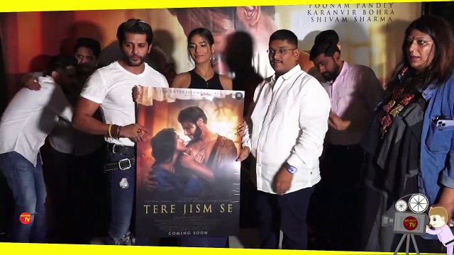 Karanveer Bohra Making Fun Of poonam Pandey At poster Launch Of Music Video Jism Se