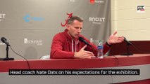 Head coach Nate Oats on his expectations for the exhibition