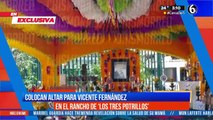 Colocan altar para Vicente Fernández en el rancho 