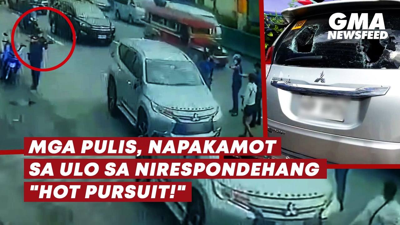Mga pulis, napakamot sa ulo sa nirespondehang "hot pursuit!" | GMA News Feed