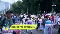 Padres de los 43 normalistas de Ayotzinapa marcharon en la CDMX