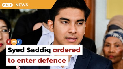 Syed Saddiq ordered to enter defence over CBT, money laundering charges