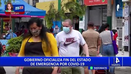 Gobierno oficializa fin del estado de emergencia por pandemia de Covid-19