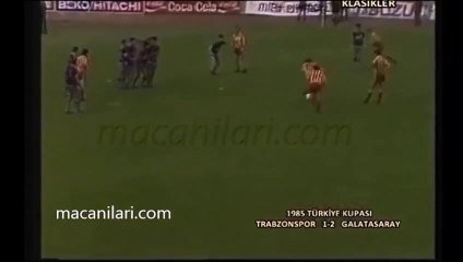 Trabzonspor 1-2 Galatasaray 10.04.1985 - 1984-1985 Turkish Cup Final 1st Leg