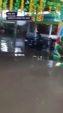 Floods in Bato, Leyte due to #PaengPH