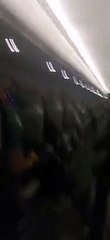 Yolcu uçağında korku dolu anlar