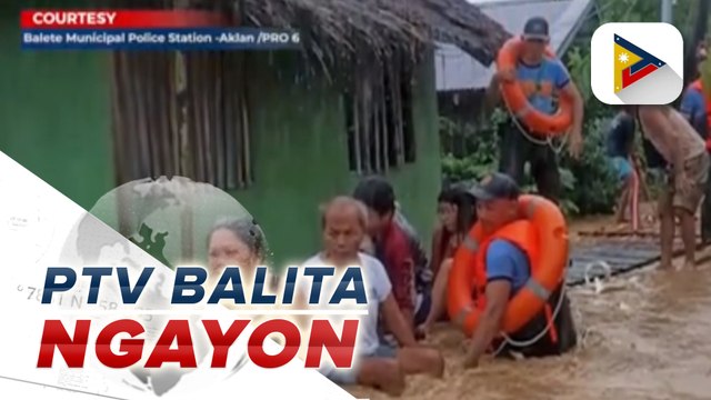 Daan-daang residente, inilikas sa Balete, Aklan dahil sa matinding pagbaha