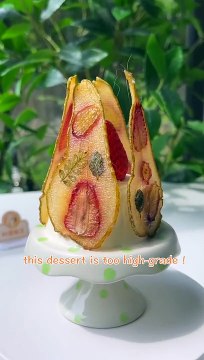 So Beautiful and Delicious Dried Pear You'll Love - Homemade Dessert Recipe - Cute Cat Video#Shorts