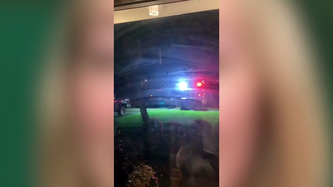 Pivot! Mum has 'Friends' moment after becoming trapped when sofa became stuck in stairwell