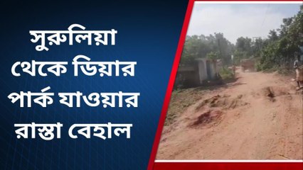 পুরুলিয়া:সুরুলিয়া থেকে ডিয়ার পার্ক পর্যন্ত রাস্তা বেহাল