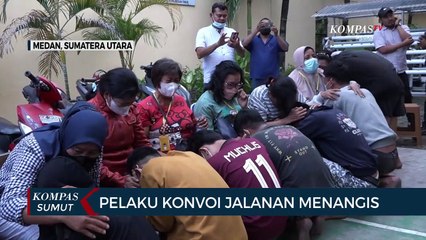 Pelajar Pelaku Konvoi Jalanan Menangis di Kantor Polisi