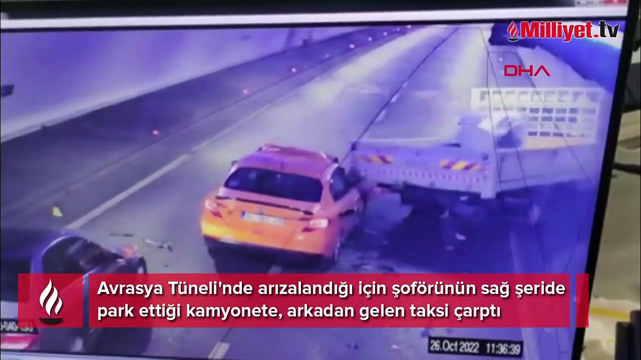 Avrasya Tüneli'nde kaza kamerada
