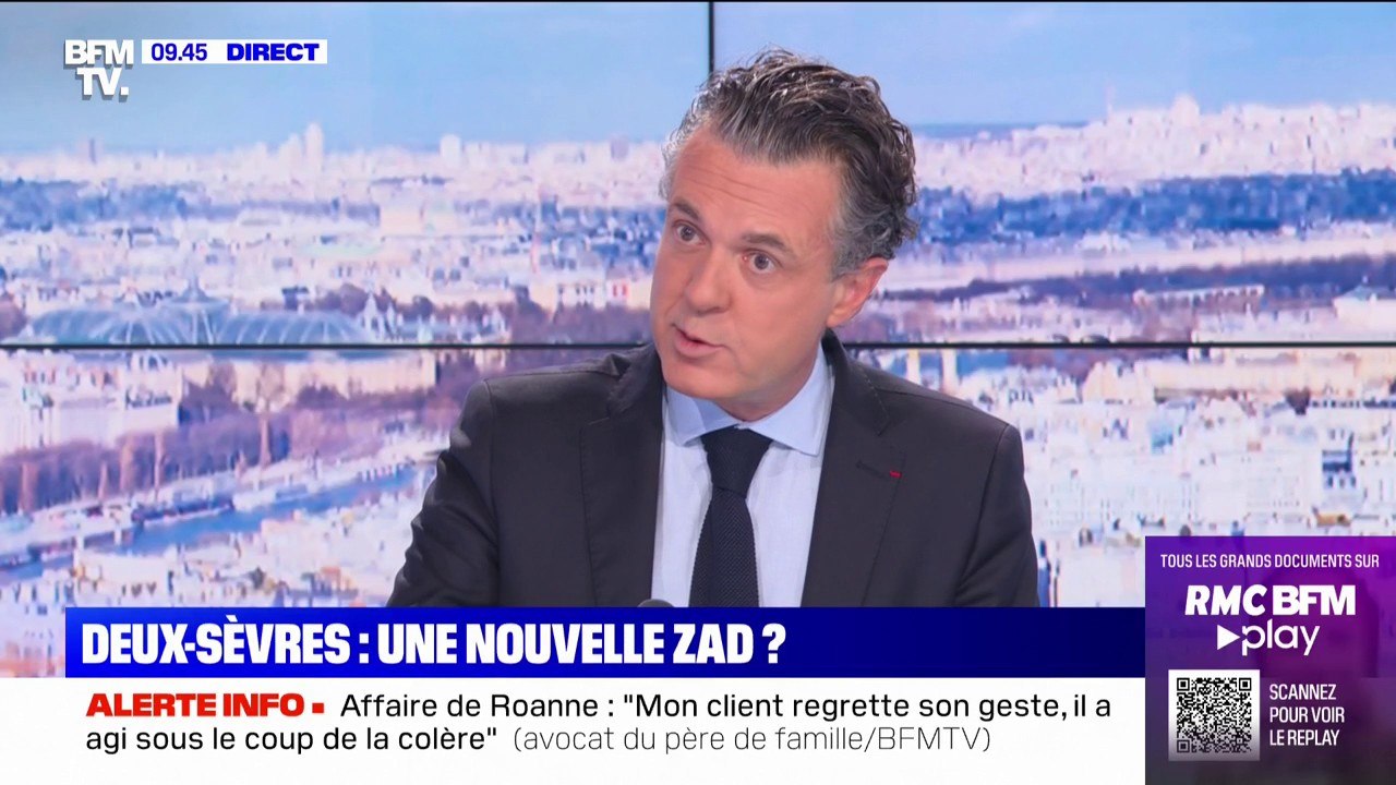 Christophe Béchu se dit favorable aux "bassines", ces retenues d'eau pour les agriculteurs dans les Deux-Sèvres