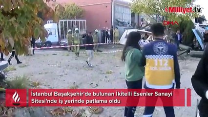 İkitelli Esenler Sanayi Sitesi'nde iş yerinde patlama