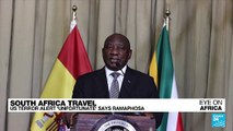 South Africa travel: US terror alert 'unfortunate' says Ramaphosa