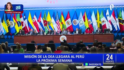 Misión de la OEA llegará al Perú la próxima semana