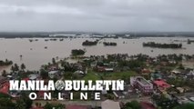 Aerial shot of Sigma, Capiz submerged in flood due to Paeng