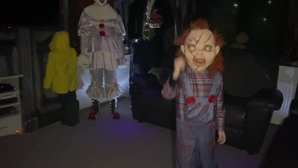 Scottish home transformed into spooky haunted house for Halloween