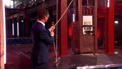Moment Jimmy Carr destroys piece of Hitler's art in controversial new Channel 4 show