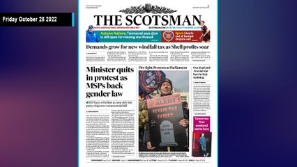The Scotsman Bulletin Friday October 28 2022 #ElonMusk #Twitter #SCOvAUS #Rugby