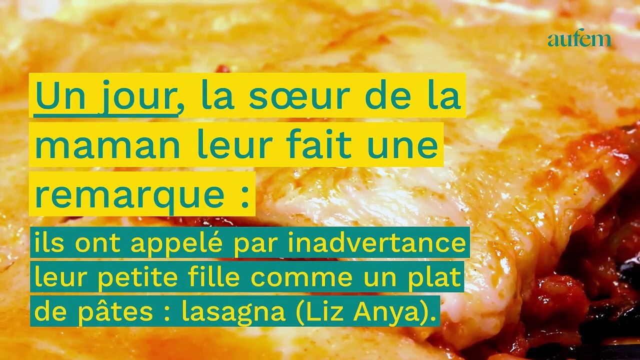 Sa famille se moque du prénom de son bébé à cause de sa ressemblance avec un plat de pâtes