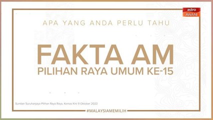 [INFOGRAFIK] Fakta Am Pilhan Raya Umum Ke-15