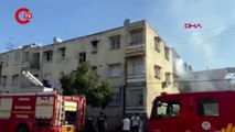 Adana'da yangın paniği: Yan dairede mahsur kalan kişiyi itfaiye kurtardı