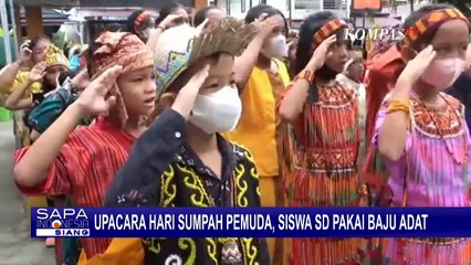 Peringati Hari Sumpah Pemuda, Siswa SD di Balikpapan Upacara dengan Mengenakan Pakaian Adat!