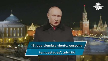 Скачать видео: Putin reta a Occidente; exige hablar en condiciones de igualdad