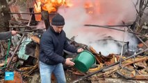 مدينة باخموت الأوكرانية تحت القصف الروسي