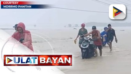 Ilang lugar sa Visayas, nakaranas ng matinding pagbaha at pagguho ng lupa; sa Kalibo, Aklan, abot-dibdib na ang baha