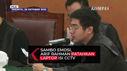 Dalam Eksepsi, Arif Rahman Patahkan Laptop isi Rekaman CCTV usai Ferdy Sambo Emosi