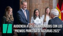 Audiencia a los galardonados con los “Premios Princesa de Asturias 2022